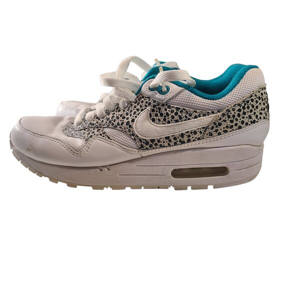 Nike Air Max 1 Safari Pack White Glass Aqua Blue Women's 6.5 319986-131 RARE - Picture 1 of 11